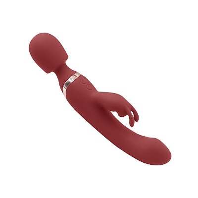 2 em 1 - Vibrador Varinha Mágica Recarregável e Vibrador de Ponto G com 10 Modos De Vibração