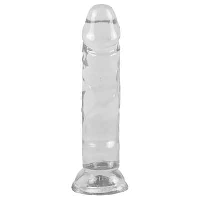 Pênis Realístico Transparente com Ventosa - 14,8x3cm