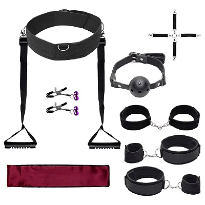 Kit de Bondage Conjunto com Puxador de Cintura