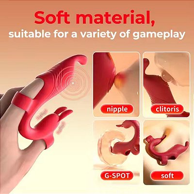 Bump Orgasm Finger - Dedeira Recarregável com Vibração e Estimulador de Clitóris