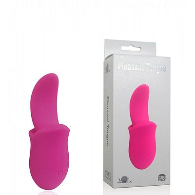 APHRODISIA PLEASANT TONGUE - VIBRADOR RECARREGÁVEL ESTIMULADOR CLITORIANO EM FORMA DE LINGUA