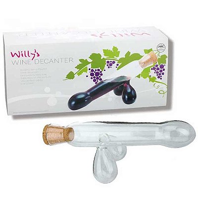 Garrafa para Vinho com Formato de Pênis - Willys Wine Decanter