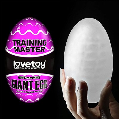 LOVETOY BIG DRAGON GIANT EGG GRIND RIPPLES EDITION - MASTURBADOR EM FORMA DE OVO GRANDE