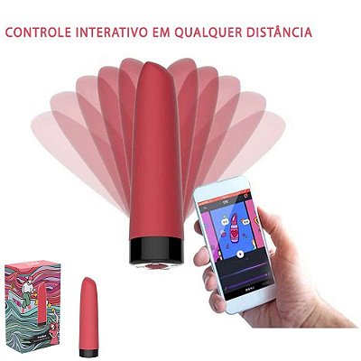 Magic Motion Awaken - Mini Vibrador tipo Batom RECARREGÁVEL E CONTROLE PELA INTERNET VIA APP NO CELULAR SMARTPHONE