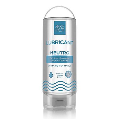 SEXY HOT LUBRICANT - GEL LUBRIFICANTE ÍNTIMO MEGA DESLIZANTE NEUTRO À BASE D'ÁGUA - 200ML