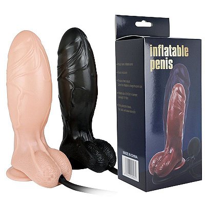 Inflatable Penis - CONSOLO PÊNIS REALÍSTICO INFLÁVEL - COR BEGE