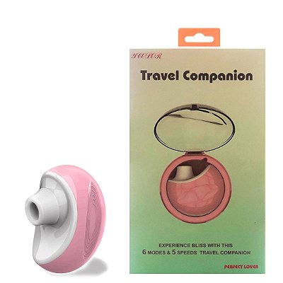 JOY TRAVEL COMPANION - MINI ESTIMULADOR DE CLITÓRIS RECARREGÁVEL COM 5 MODOS DE SUCÇÃO