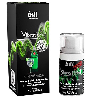 INTT VIBRATION GIN TÔNICA - GEL VIBRADOR LÍQUIDO EXTRA FORTE SABOR GIN TÔNICA