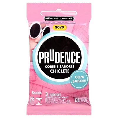 PRESERVATIVO CAMISINHA PRUDENCE CHICLETE - 3UNI