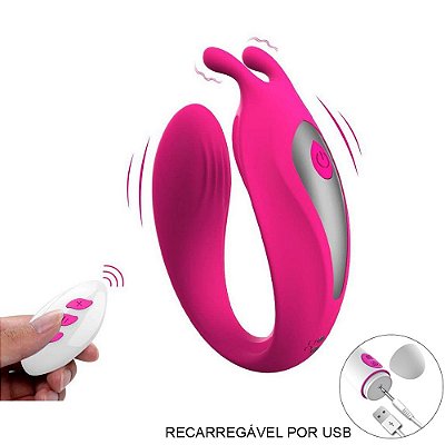 AIXIASIA COUPLE VIBRATING - VIBRADOR RECARREGÁVEL PARA CASAIS COM CONTROLE WIRELESS - POSSUI 10 MODOS DE VIBRAÇÃO