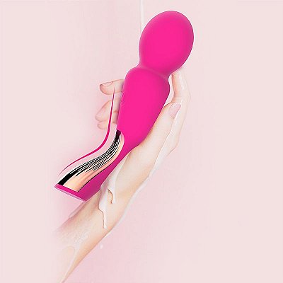 DIBE AV - VIBRADOR RECARREGÁVEL ESTILO VARINHA MÁGICA COM 7 MODOS DE VIBRAÇÃO - 15,3 X 4,6 CM