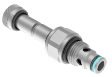 Válvula Hidráulica Solenóide 2 Posições Poppet Pilot SAE8/2 - 40 l/min - 350 bar
