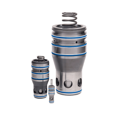 Válvulas de cartucho de 2 vias com encaixe deslizante, operadas ativamente - Série CHE