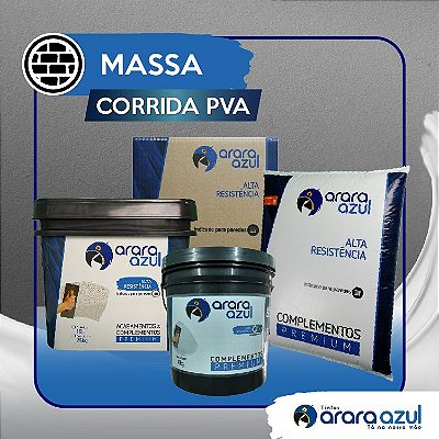 MASSA CORRIDA PVA ARARA AZUL