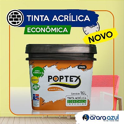 ACRÍLICO ECONÔMICO FOSCO POPTEX