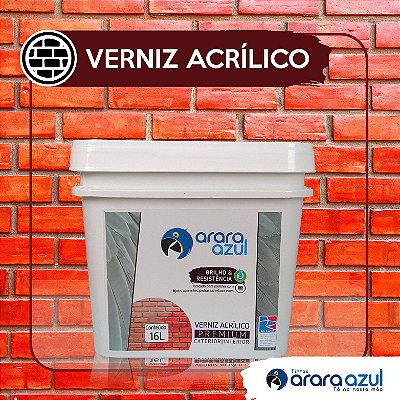 VERNIZ ACRÍLICO BRILHANTE BASE D'ÁGUA ARARA AZUL