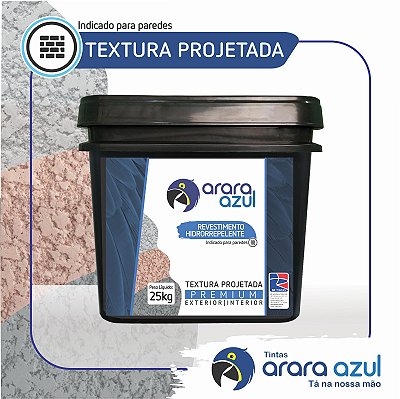 TEXTURA PROJETADA ARARA AZUL