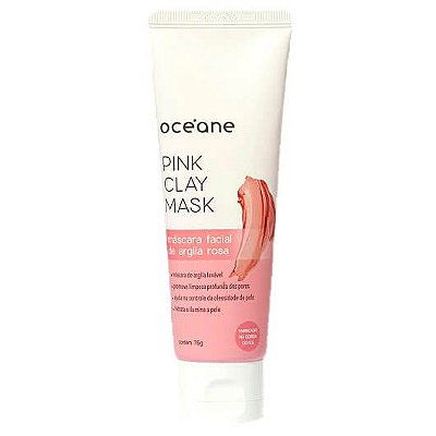 Máscara facial de argila rosa - Oceane
