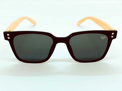 Óculos solar com hastes em Bambu Koala Wave Fun Flat