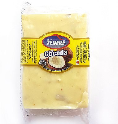 COCADA BRANCA EM TABLETE 500g - DOCES TENÉRE