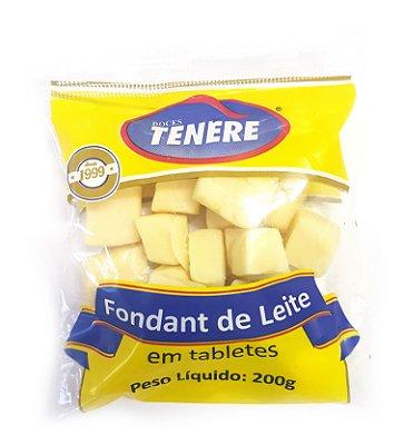 FONDANT DE LEITE PURO EM TABLETES 200g - DOCES TENÉRE