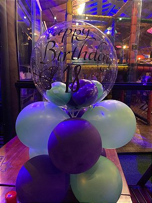 Balão bubble de aniversário