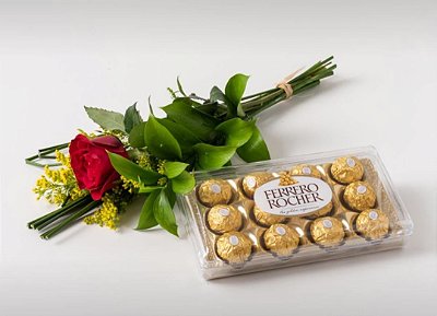 Rosa única e Ferrero Rocher