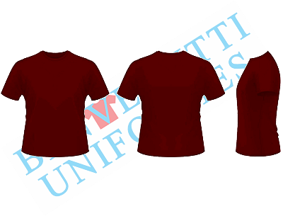 Camiseta 100% Algodão - Vinho