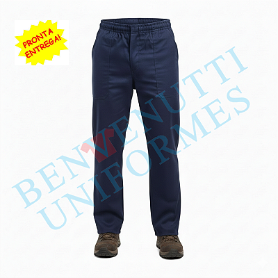 Calça brim Azul Marinho