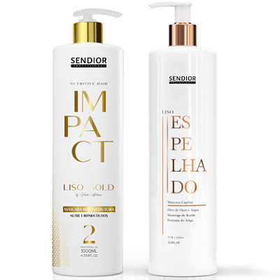 COMBO GLOSS LISO GOLD (1L) + GLOSS LISO ESPELHADO (1L)