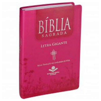 Bíblia sagrada letra gigante / nova tradução na linguagem de hoje / rosa pink / SBB