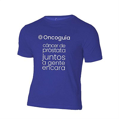 Camiseta Masculina Juntos a Gente Encara o Câncer de Próstata
