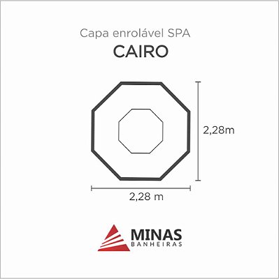 Capa Spa Enrolável Spa Cairo Minas Banheiras
