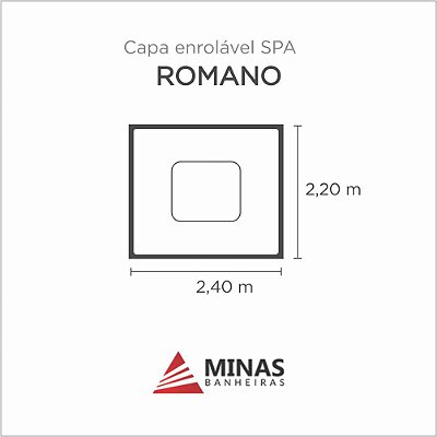 Capa Spa Enrolável Spa Romano Minas Banheiras