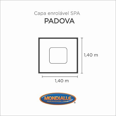 Capa Spa Enrolável Banheira Padova Mondialle