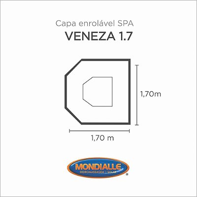 Capa Spa Enrolável Spa Veneza 1.7 Mondialle