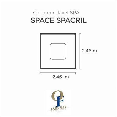 Capa Spa Enrolável Spa Space Spacril Ouro Fino