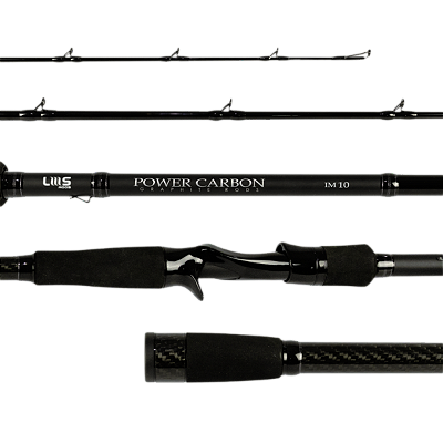 Vara Lumis Power Carbon Black Smoke 2.40m-50lb Carretilha