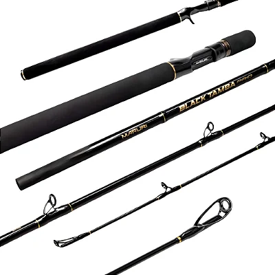 Vara de Pesca Maruri Black Tamba Pro 2,40m C802-H 30-60lb em 2 Partes Casting de 30-170g