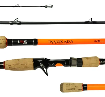 VARA LUMIS INVOKADA PRO ORANGE (LARANJA) CAST 8'0" 20-50LB IM8 2.40mts 2P