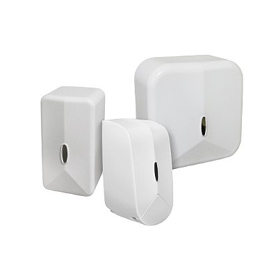 Kit Toalheiro, Porta Papel Higiênico Cai Cai e Saboneteira Hígia Branco - Biovis