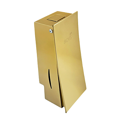 Saboneteira Slim Dourada Biovis