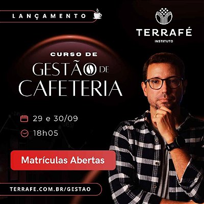 29 e 30/09 | Curso de Gestão de Cafeteria