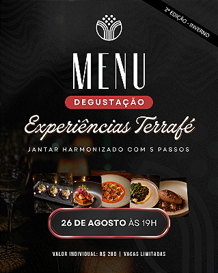 26/08 - Jantar Harmonizado - Experiências Terrafé