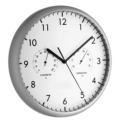 Relógio com Termo-Higrômetro Incoterm A-DIV-0054.00