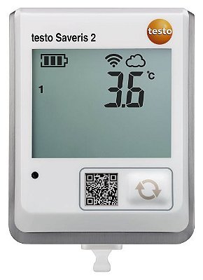 Testo Saveris 2-T1 - Registrador de dados WiFi com display e sonda de temperatura NTC integrada -0572 2031