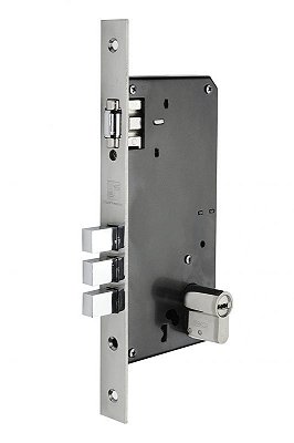Fechadura Rolete FR3 Fortezza Chave Multiponto Cil 70mm