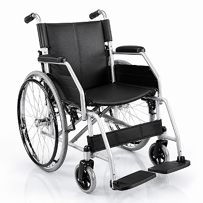 Cadeira de Rodas Modelo D100 Dobrável Resistente Até 120kg - Dellamed