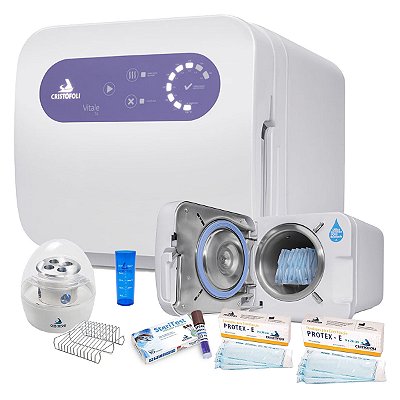 Autoclave Vitale Inox 5 Litros Lilás Bivolt + Mini Incubadora - Cristófoli
