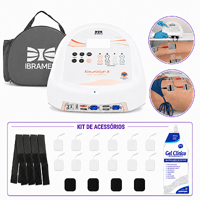 Neurodyn II Canais + Cintas Elásticas + Maleta - Ibramed